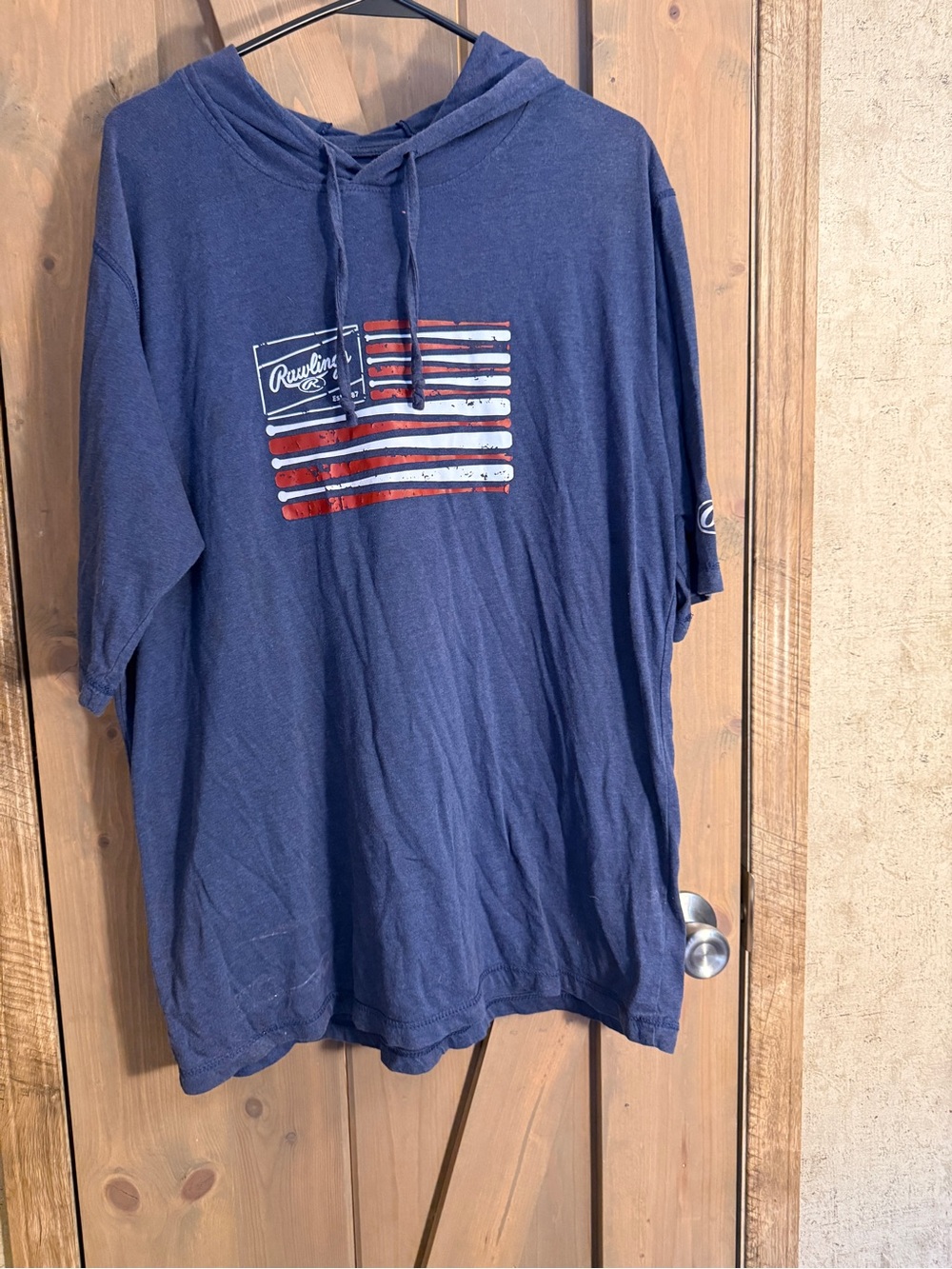 Rawlings Navy Blue Casual Hooded Tee